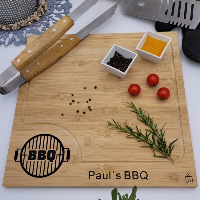 Schneidebrett, Grillbrett XL – als personalisiertes BBQ-Brett